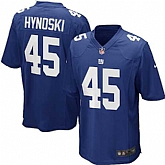 Nike Men & Women & Youth Giants #45 Hynoski Blue Team Color Game Jersey,baseball caps,new era cap wholesale,wholesale hats